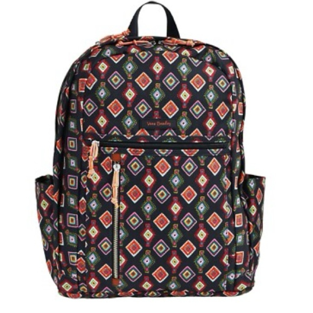Vera Bradley Multicolor Diamond Pattern Backpack - image 1